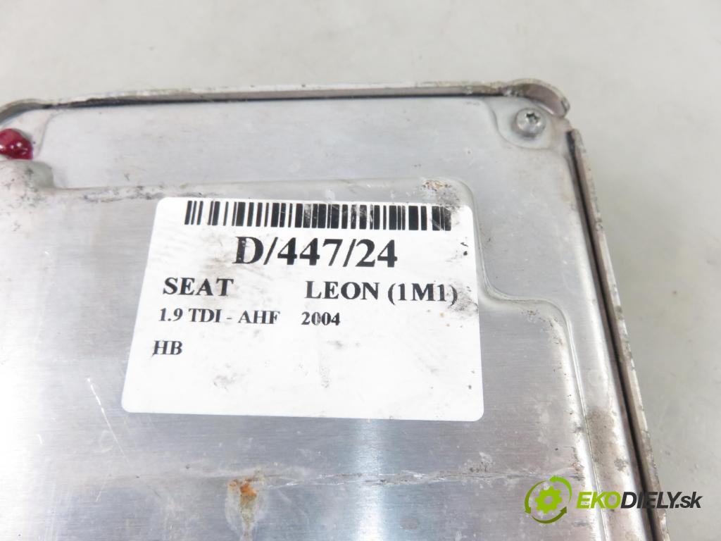SEAT LEON (1M1) HB 2004 81,00 1.9 TDI - AHF 1896,00 Riadiaca jednotka Motor 038906012JJ ; 0281011997