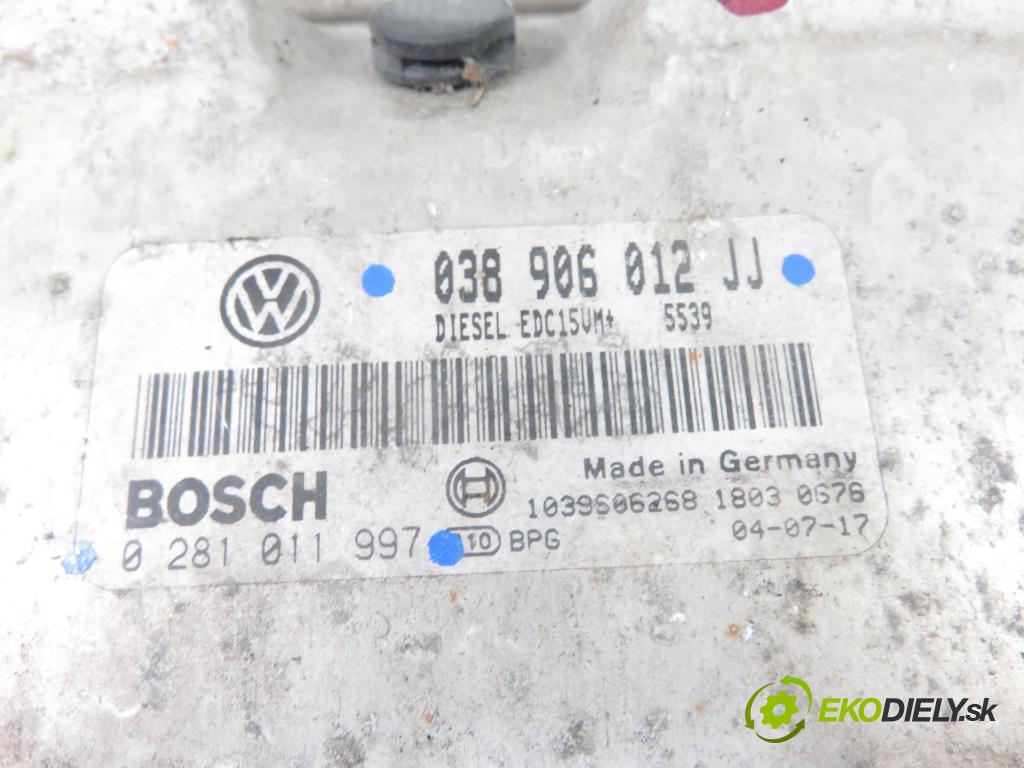 SEAT LEON (1M1) HB 2004 81,00 1.9 TDI - AHF 1896,00 Riadiaca jednotka Motor 038906012JJ ; 0281011997
