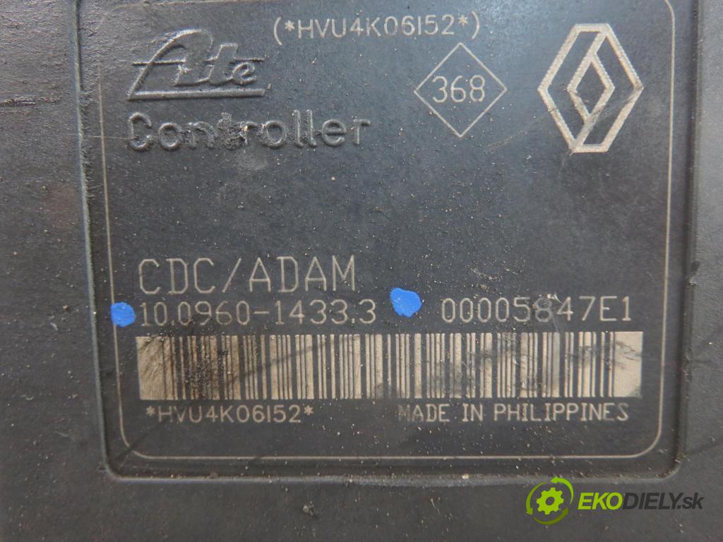 RENAULT ESPACE IV (JK0/1_) MINIVAN 2004 88,00 1.9 dCi 120 - F9Q 680 1870,00 Pumpa ABS 8200159837E ; 10096014333 (Pumpa ABS)