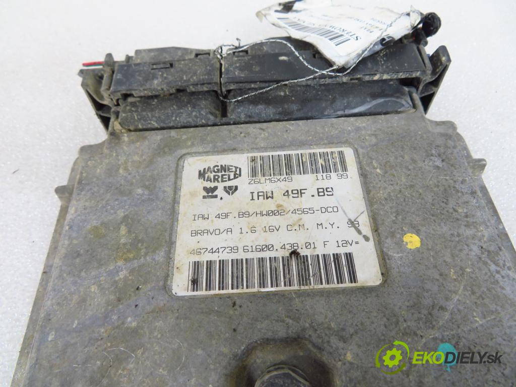 FIAT BRAVA (182_) HB 1999 76,00 1.6 16V (182.BB) - 182 A4.000 1581,00 Riadiaca jednotka Motor IAW49FB9 ; 46744739 ; 6160043801