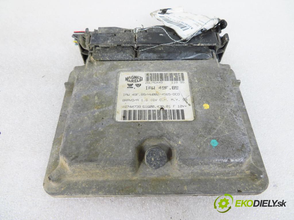 FIAT BRAVA (182_) HB 1999 76,00 1.6 16V (182.BB) - 182 A4.000 1581,00 Riadiaca jednotka Motor IAW49FB9 ; 46744739 ; 6160043801