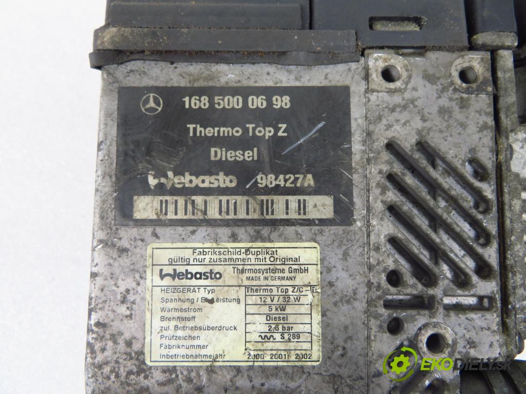 MERCEDES-BENZ KLASA A (W168) HB 2000 66,00 1.7 CDI 90 1689,00 Webasto 1685000698 ; 98427A ; 87319C (Webasto ohřívače)