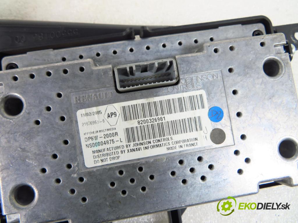 RENAULT VEL SATIS (BJ0_) HB 2005 102,00 2.2 dCi (BJ00) - G9T 606 2188,00 Prístrojovka elektrický 8200413088 ; 8200326981