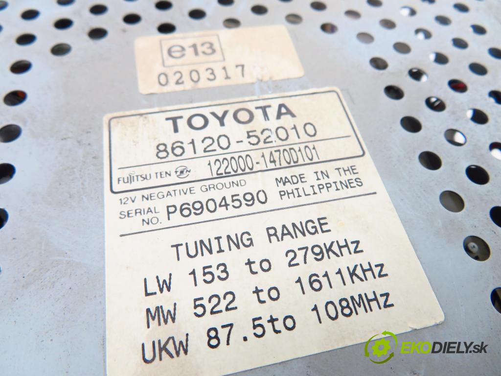 TOYOTA YARIS (_P1_) HB 1999 50,00 1.0 VVT- i 68 - 1SZ-FE 998,00 RADIO Modul 8612052010