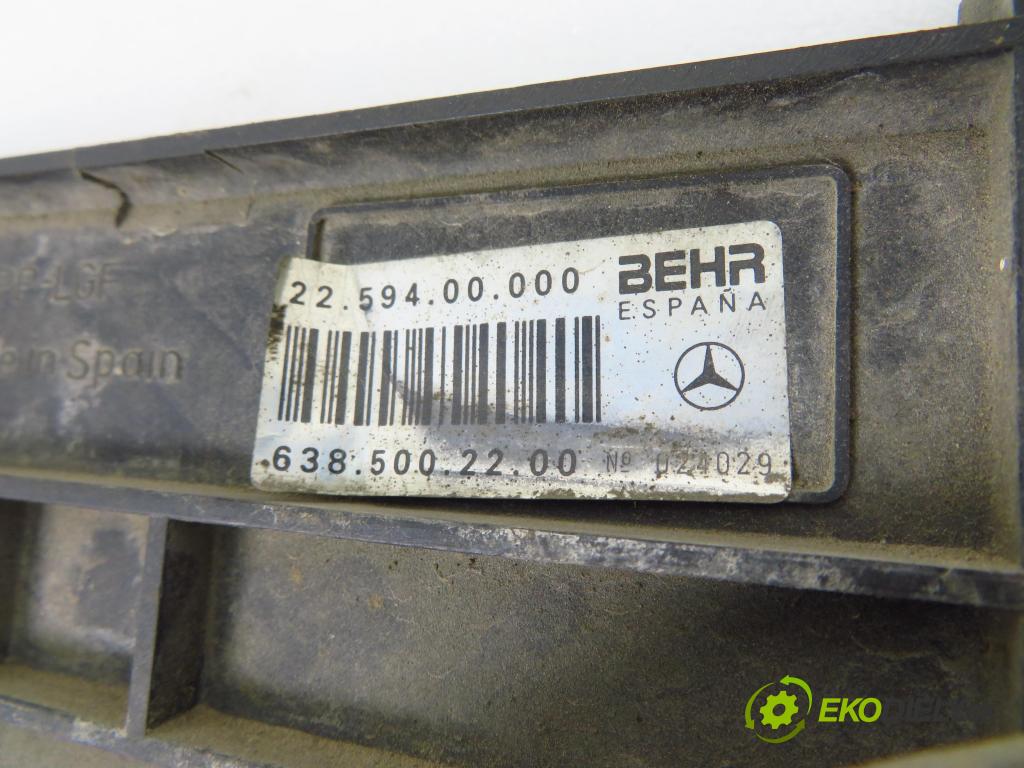 MERCEDES-BENZ VITO Skrzynia (638) VAN 1997 72,00 110 D 2.3 (638.074, 638.078) - OM 601.970 2299,00 Ventilátor chladič vody 6385002200 ; 6385000693 ; 0130305245