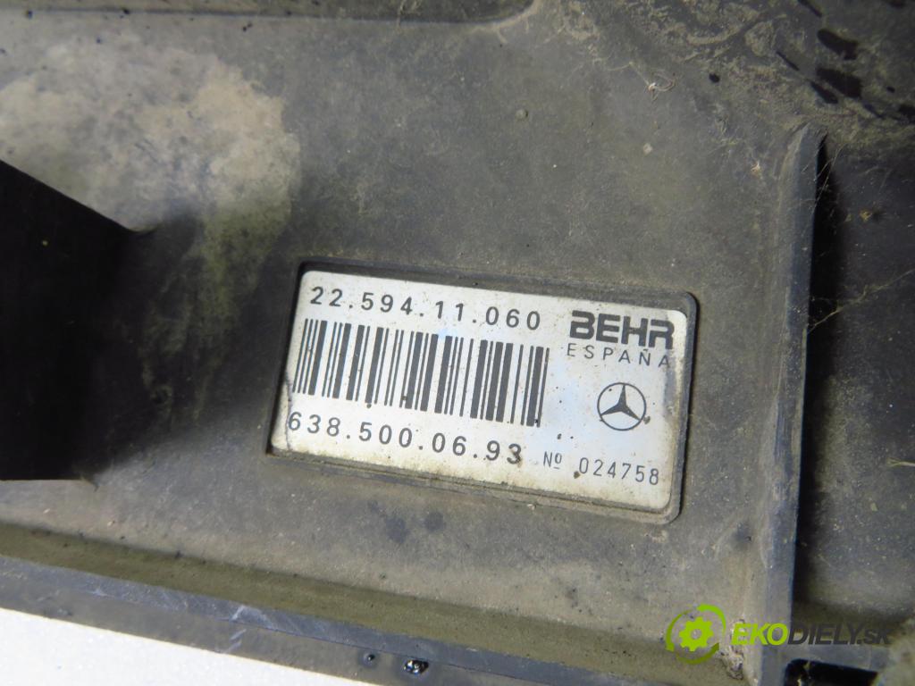 MERCEDES-BENZ VITO Skrzynia (638) VAN 1997 72,00 110 D 2.3 (638.074, 638.078) - OM 601.970 2299,00 Ventilátor chladič vody 6385002200 ; 6385000693 ; 0130305245