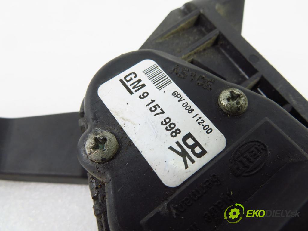 OPEL ASTRA G liftback (T98) LIFTBACK 2001 55,00 1.2 16V - Z 12 XE 1199,00 Potenciometer plynu 9157998 ; 6PV00811200 (Pedále)