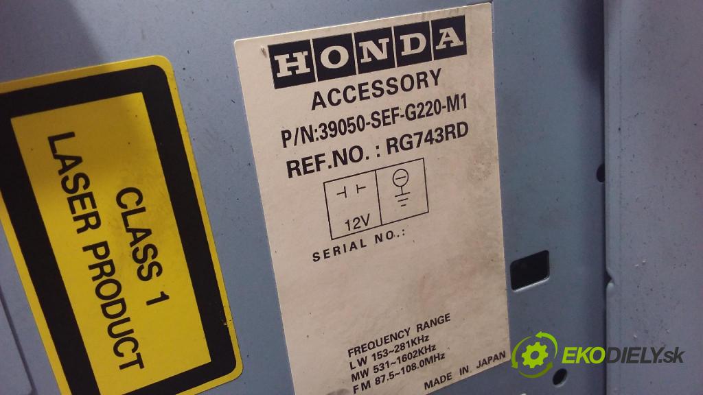 Honda Accord 2004 Radio I Navigácia: 39050-SEF-G220
