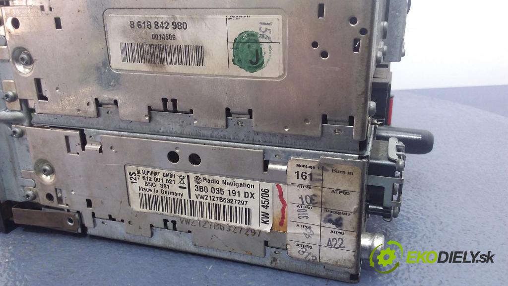 Volkswagen Sharan 2004 Radio I Navigace: 3B0035191DX