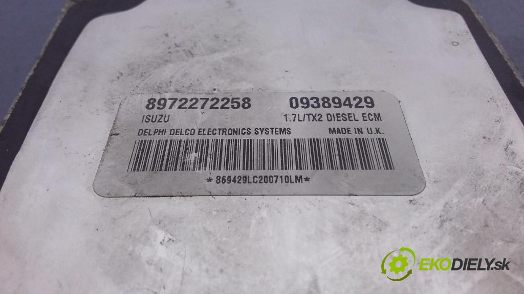 Opel Corsa 2002 řídící jednotka Motor: 8972272258