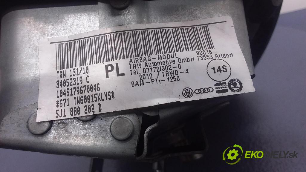 Skoda Fabia 2010 Airbag: Cestujúcí: x 5J1880202D