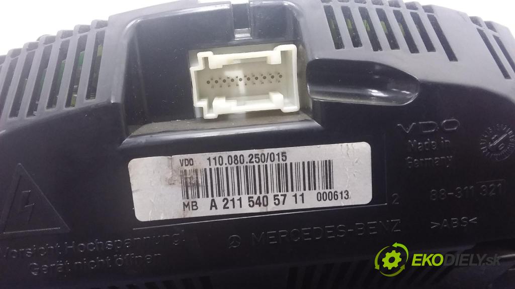 Mercedes-benz E 320 2003 prístrojovka/ budíky A2115405711