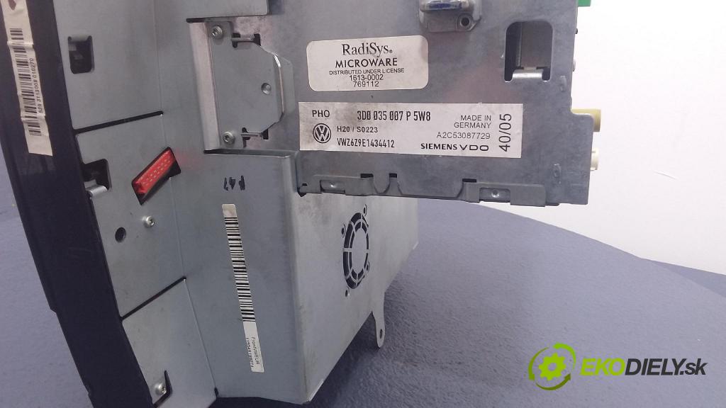 Vw Phaeton 2003 Radio I Navigácia: 3D0035007P