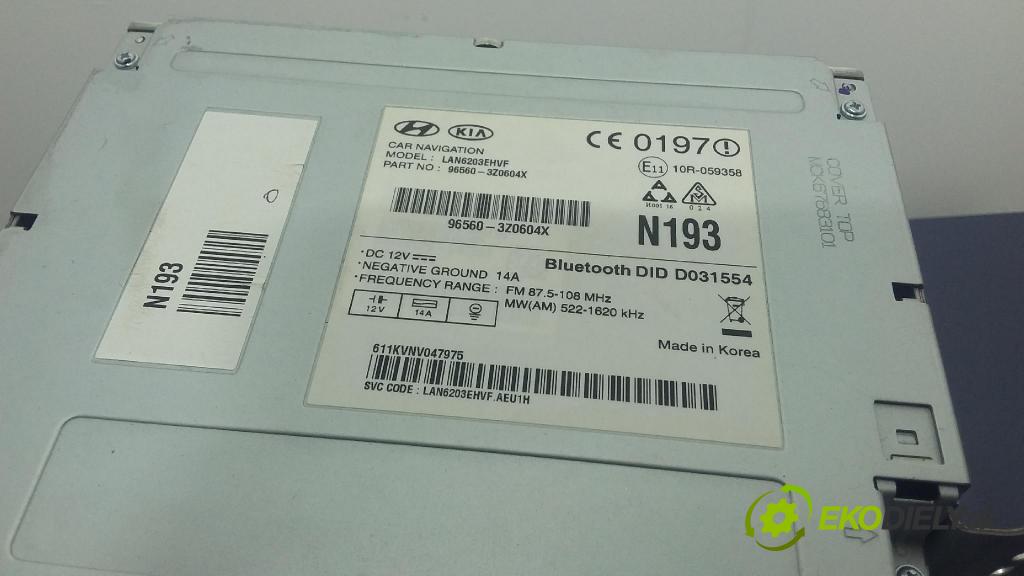 Hyundai I40 2017 Radio I Navigácia: 96560-3Z000