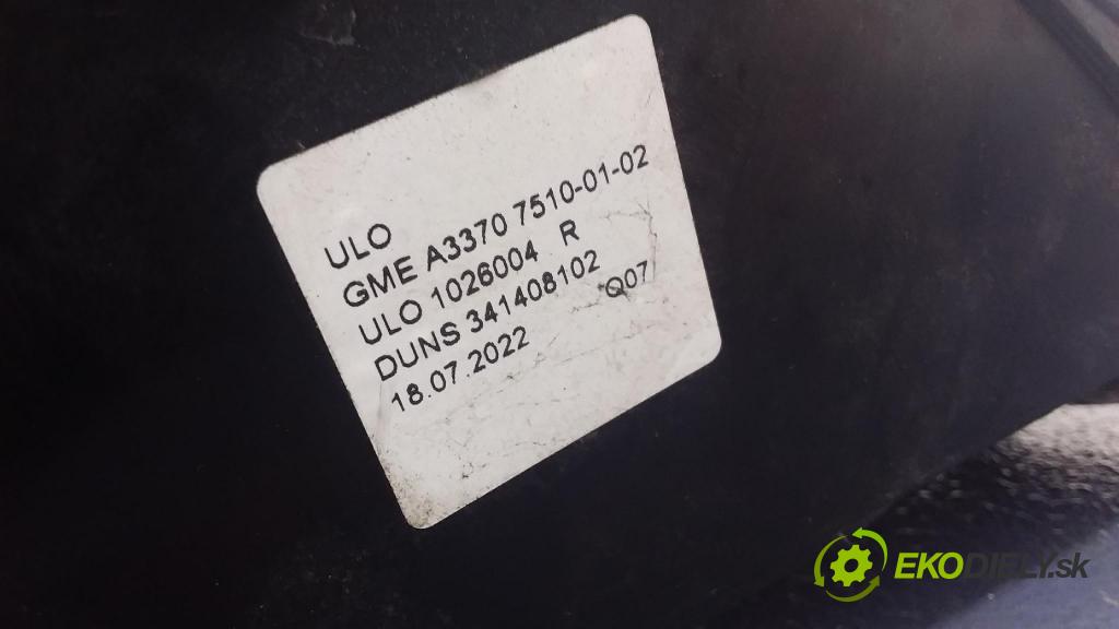 Opel Zafira 2005 svetlo / reflektor zad Prava: Vonkajsia: 1026004R