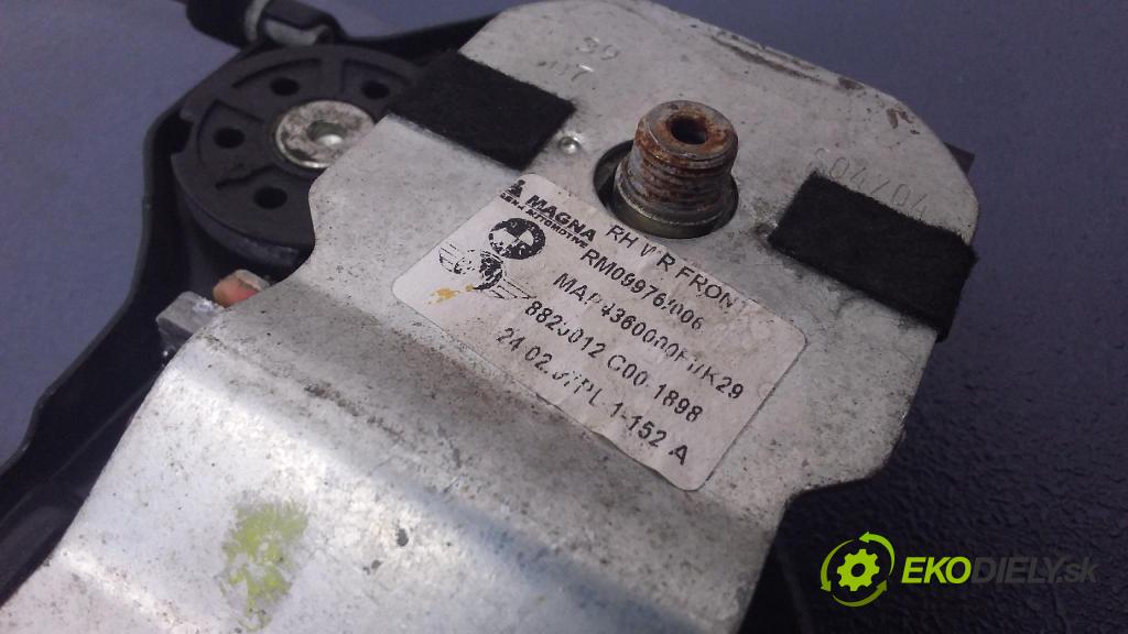 Mini Cooper 2007 mechanismus stahování Sklenka: před v pravo: 8820012