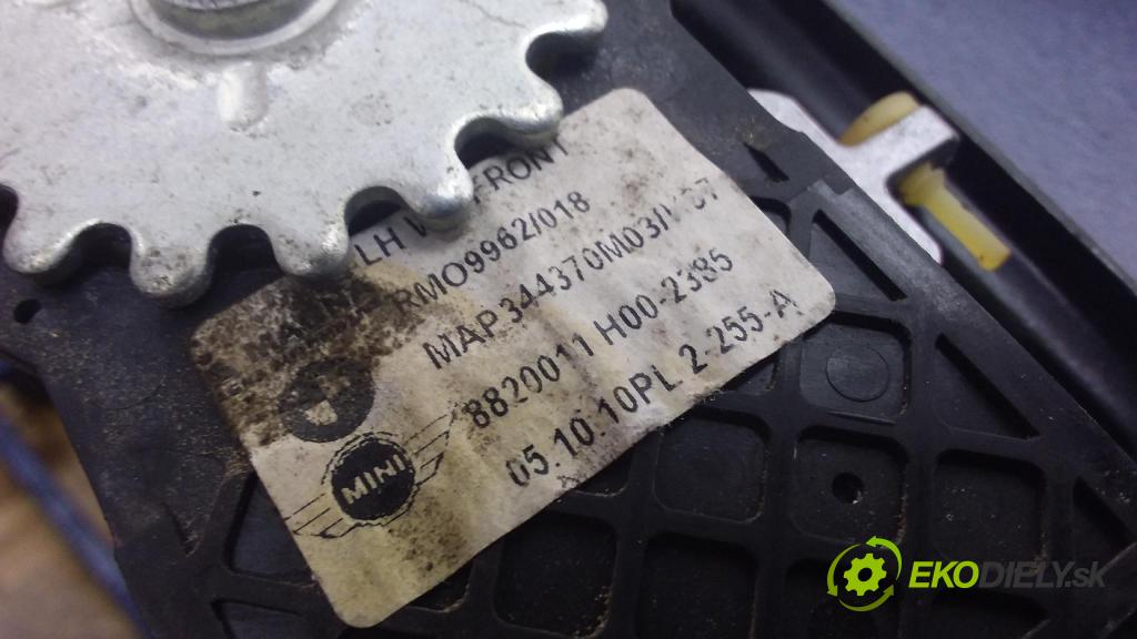 Mini Cooper 2007 mechanismus stahování Sklenka: před Levý: 8820011