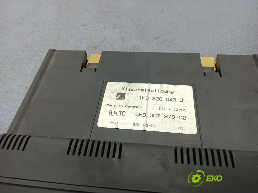 Seat Toledo 2001 Přepínač Klimatizace: Proud vzduchu 1M0820043D