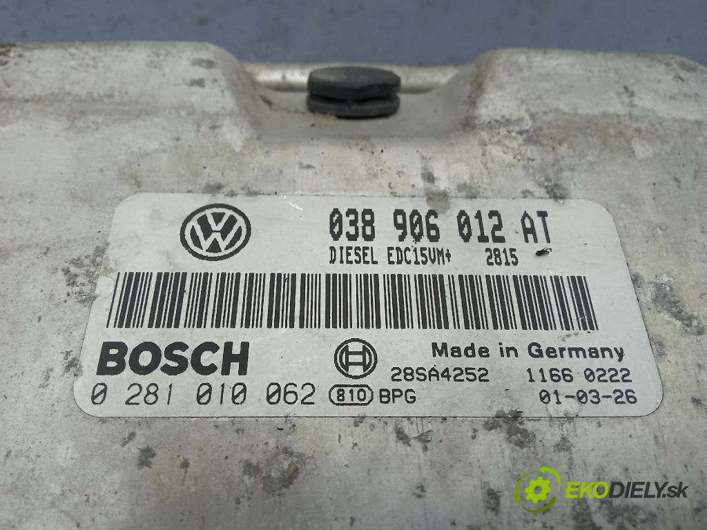 Seat Toledo 2001 řídící jednotka Motor: 038906012AT