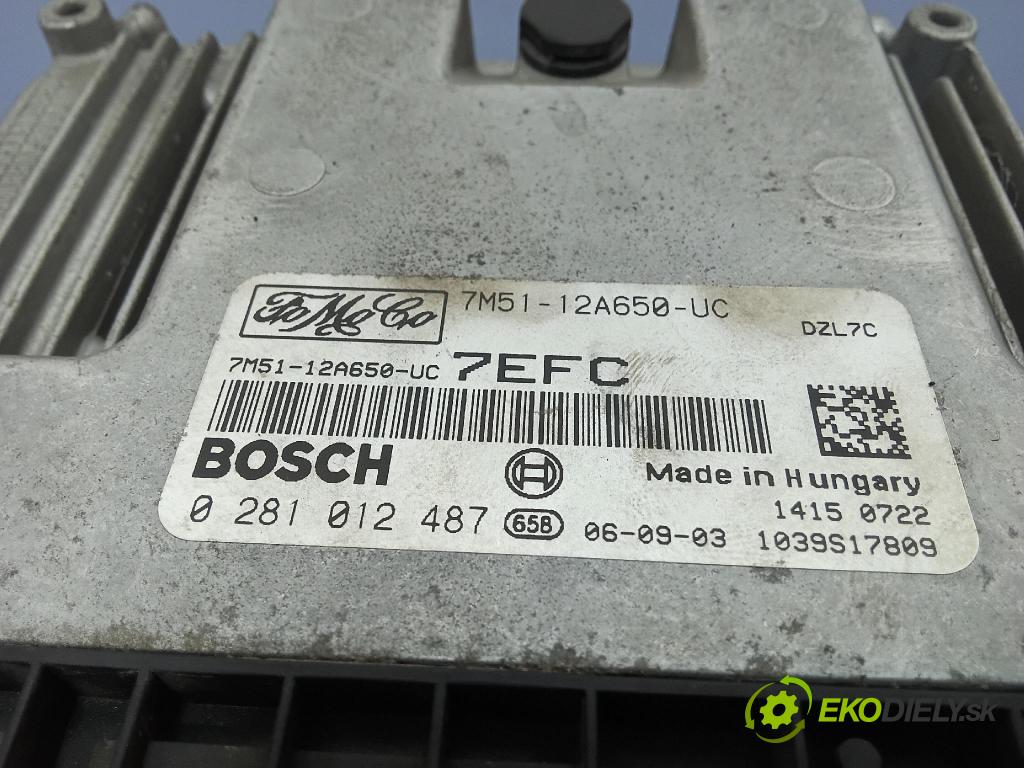Ford C-max 2006 riadiaca jednotka Motor: 7M51-12A650-UC