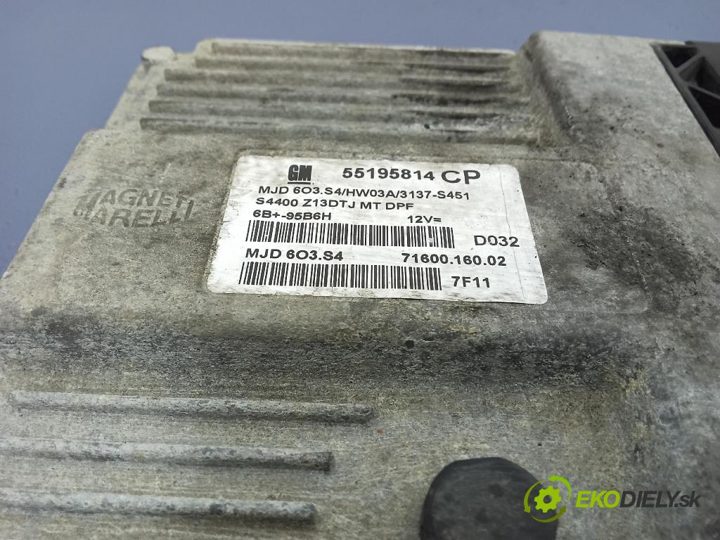 Opel Corsa 2007 riadiaca jednotka Motor: 55195814