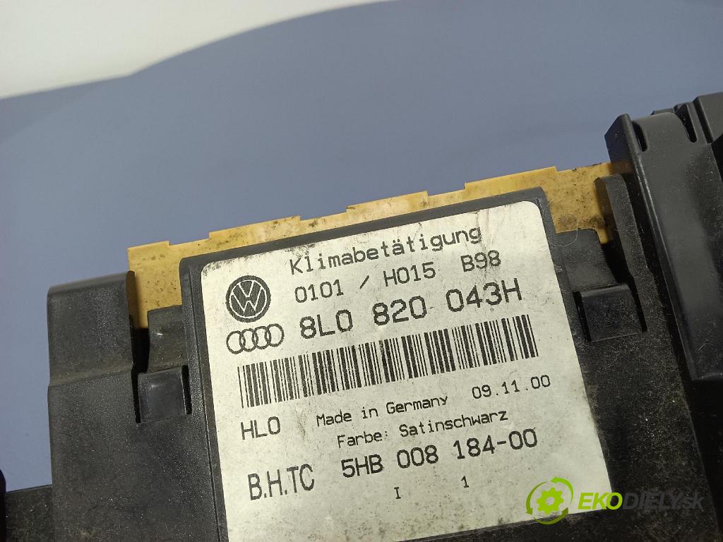 Audi A3 2000 prepínač Klimatizácia: Prúd vzduchu: 8L0820043H