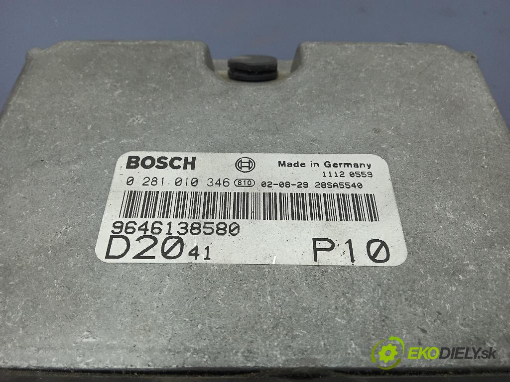 Peugeot Boxer 2002 riadiaca jednotka Motor: 9646138580