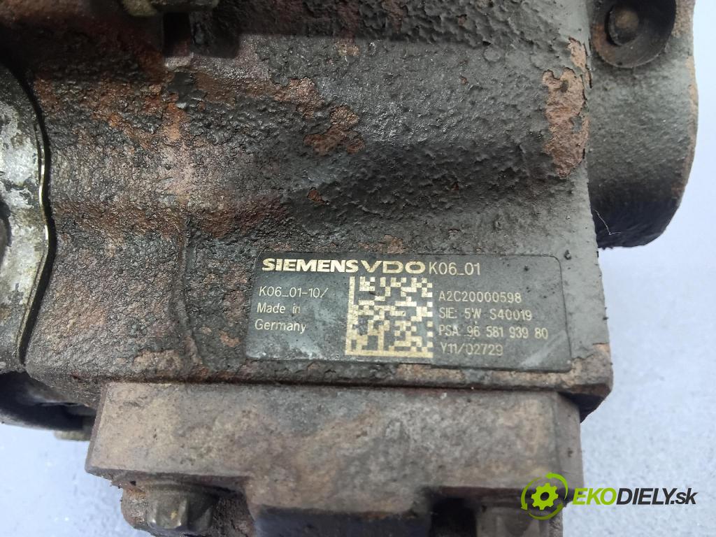 Peugeot 407 2005 čerpadlo Injekce: 9658193980