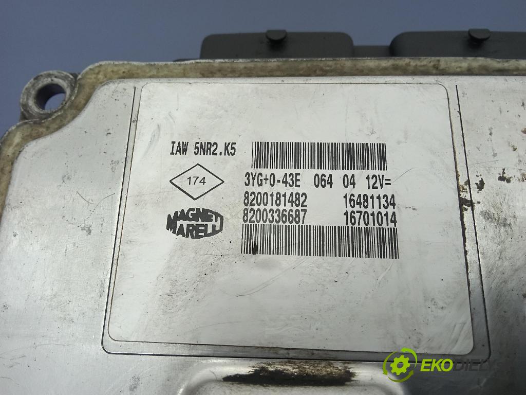 Renault Kangoo 2004 řídící jednotka Motor: 8200181482