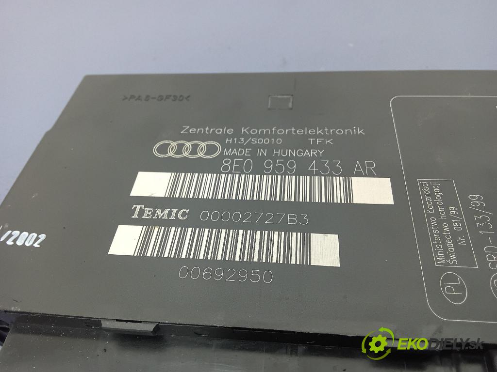 Audi A4 2002 riadiaca jednotka Komfortu 8E0959433AR