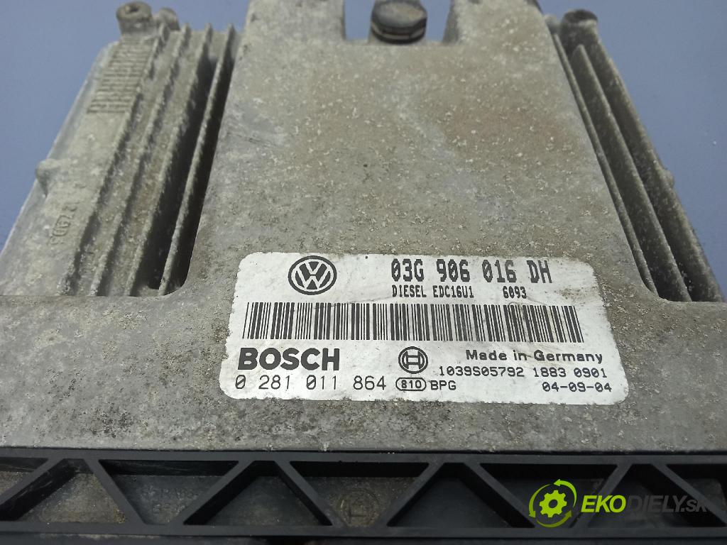 Seat Altea 2004 řídící jednotka Motor: 03G906016DH