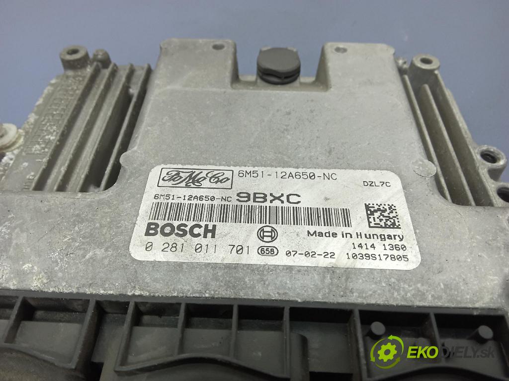 Ford Focus 2007 řídící jednotka Motor: 6M51-12A650-NC