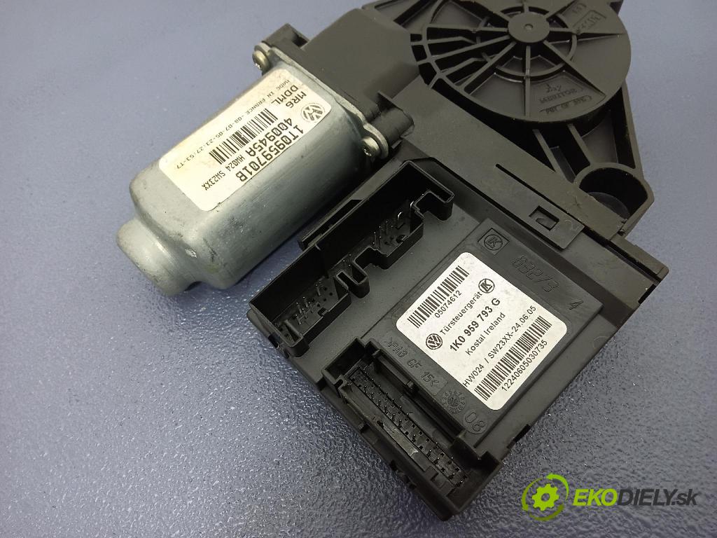 Skoda Octavia 2005 mechanismus stahování Sklenka: před Levý: 1T0959701B