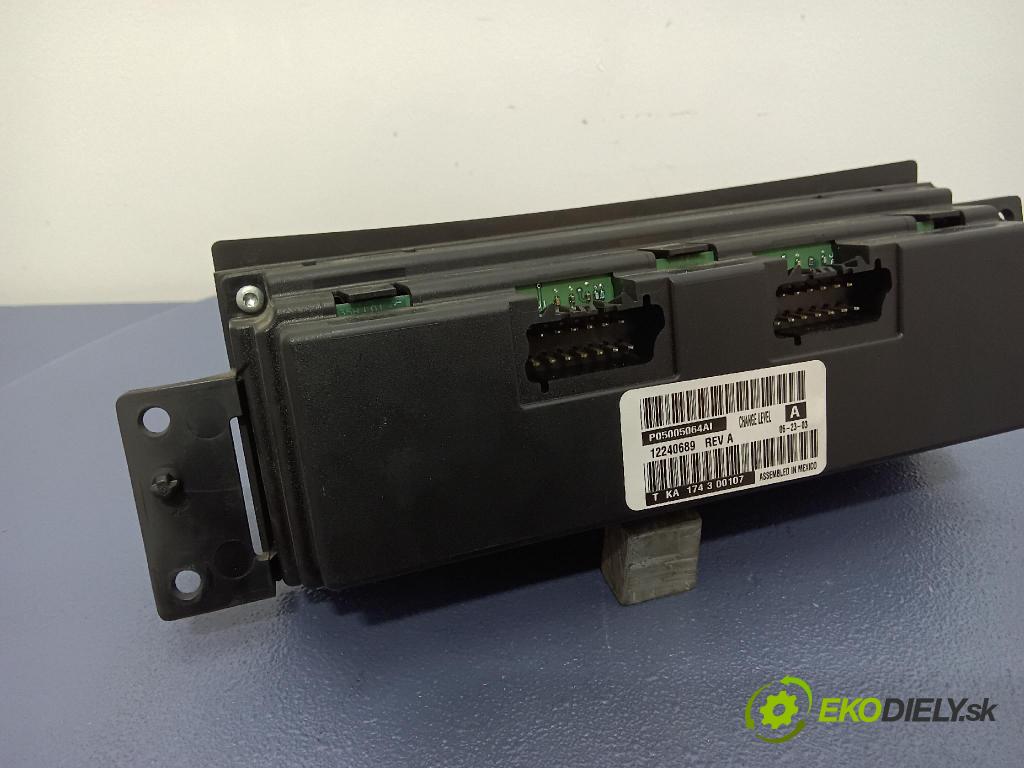 Chrysler Pacifica 2004 prepínač Klimatizácia: Prúd vzduchu: P05005064AI