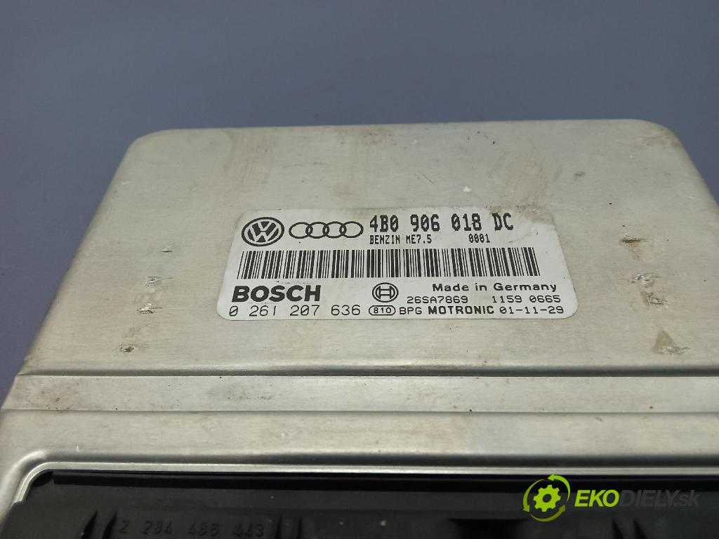 Volkswagen Passat 2002 riadiaca jednotka Motor: 4B0906018DC