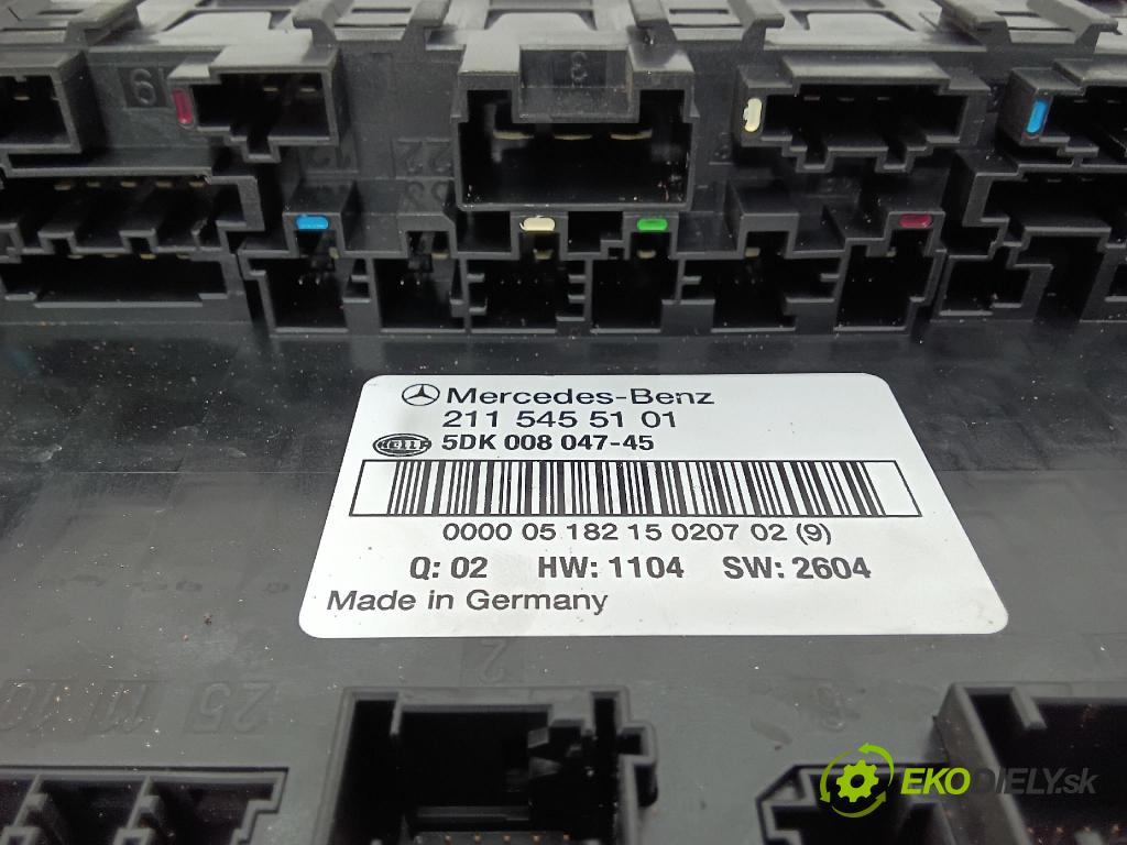 Daimlerchrysler 211 2005 řídící jednotka 2115450832