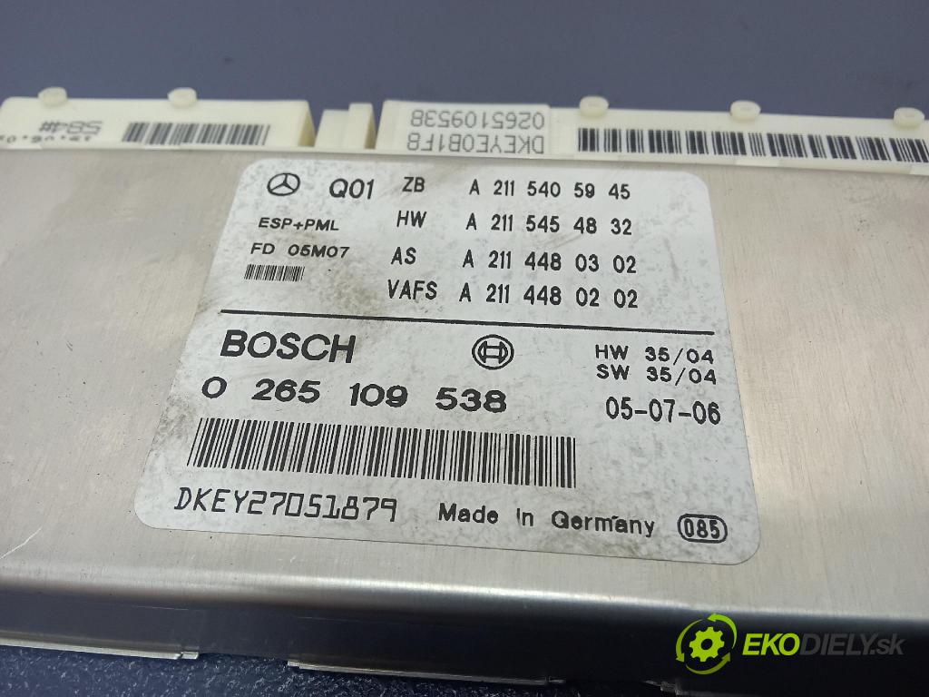 Daimlerchrysler 211 2005 řídící jednotka ESP. A2115405945