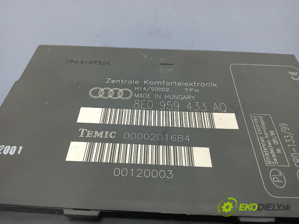 Audi A4 2001 riadiaca jednotka Komfortu 8E0959433AQ