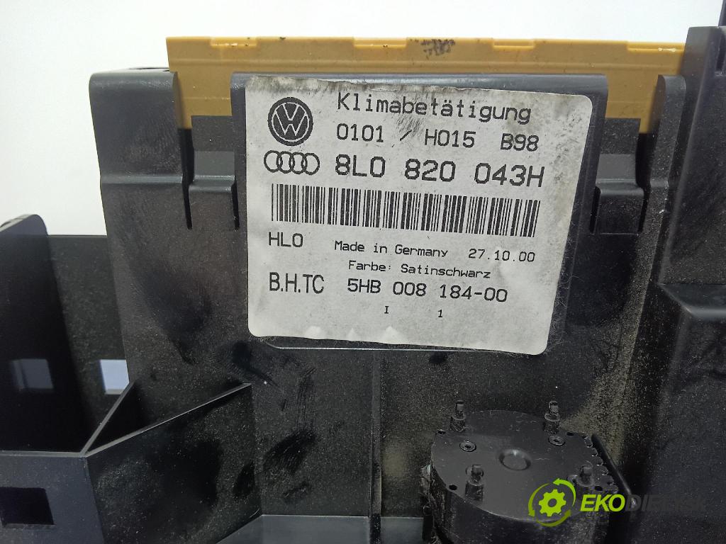 Audi A3 2000 prepínač Klimatizácia: Prúd vzduchu: 8L0820043H