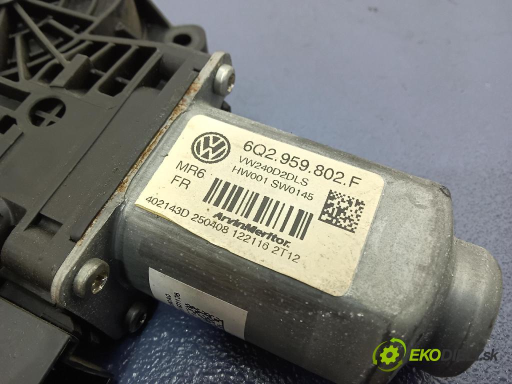 Volkswagen Polo 2008 mechanizmus okna Okná: Predné Vľavo: 6Q2959802F