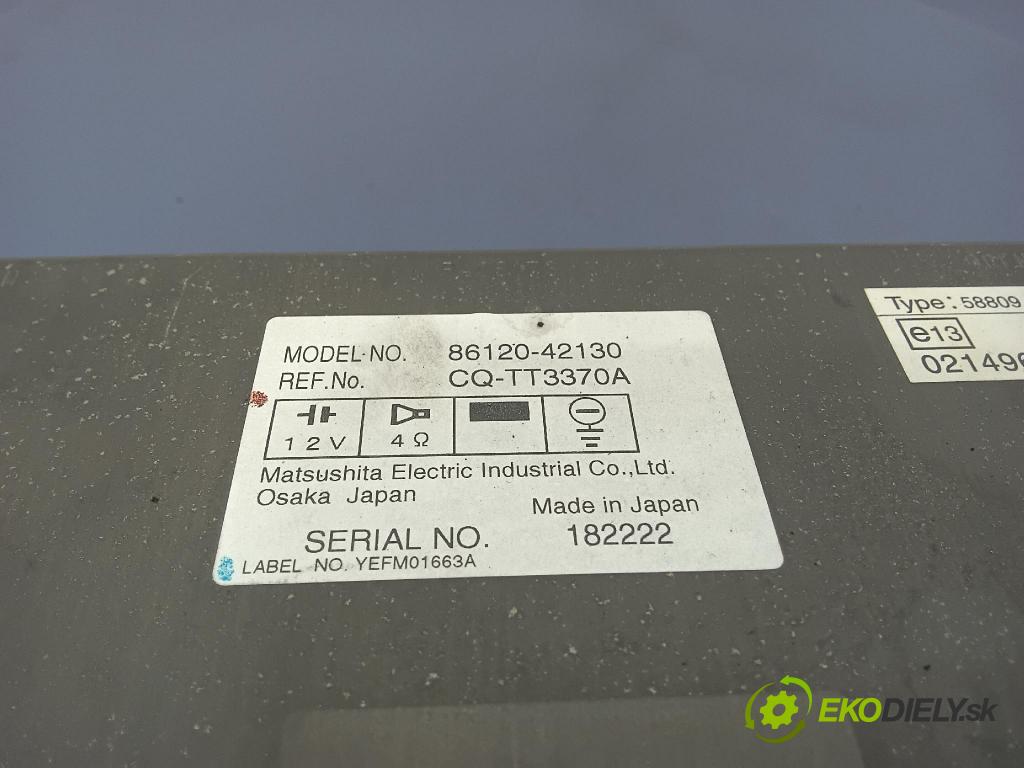 Toyota Rav4 2004 Radio I Navigácia: 86120-42130