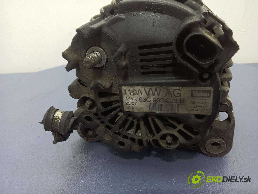 Vw Golf 2007 Alternator 03C903023B