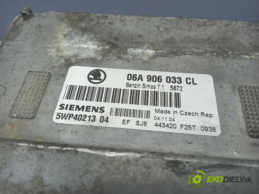 Skoda Octavia 2005 riadiaca jednotka Motor: 06A906033CL