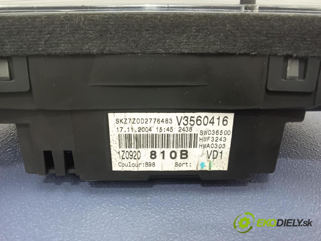 Skoda Octavia 2005 prístrojovka/ budíky 1Z0920810B