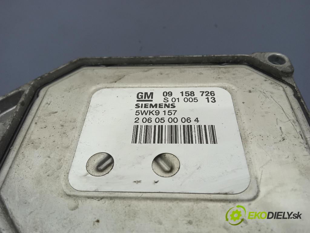 Opel Zafira 2002 riadiaca jednotka Motor: 09158726