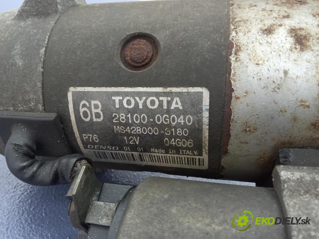 Toyota Avensis 2005 štartér 28100-0G040