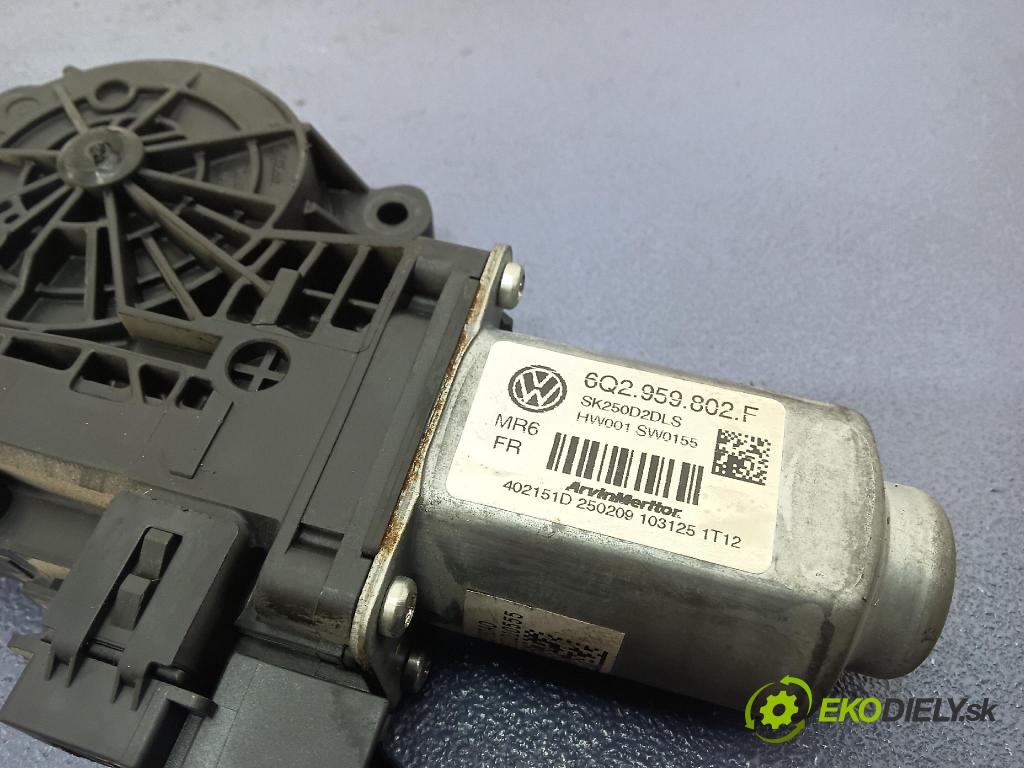 Skoda Fabia 2009 mechanizmus okna Okná: Predné Vľavo: 6Q2959802F