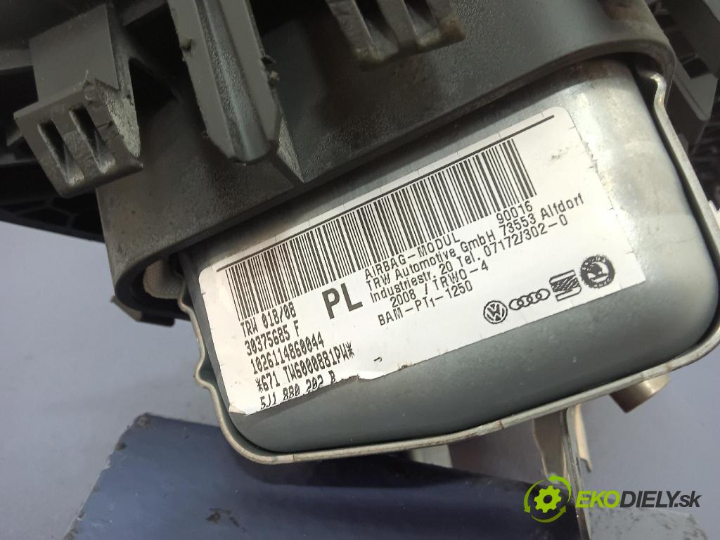 Skoda Fabia 2009 Airbag: Cestujúcí: x 5J1880202B