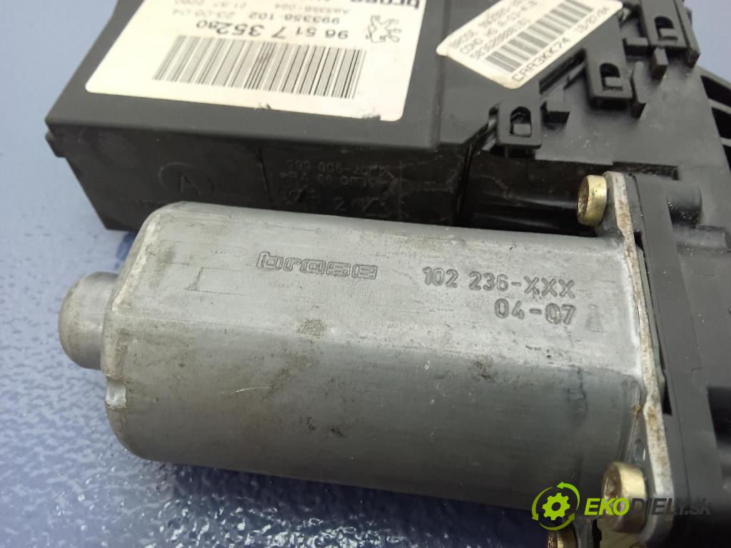 Peugeot 307 2004 mechanizmus okna Okná: Predné Vľavo: 9651735280