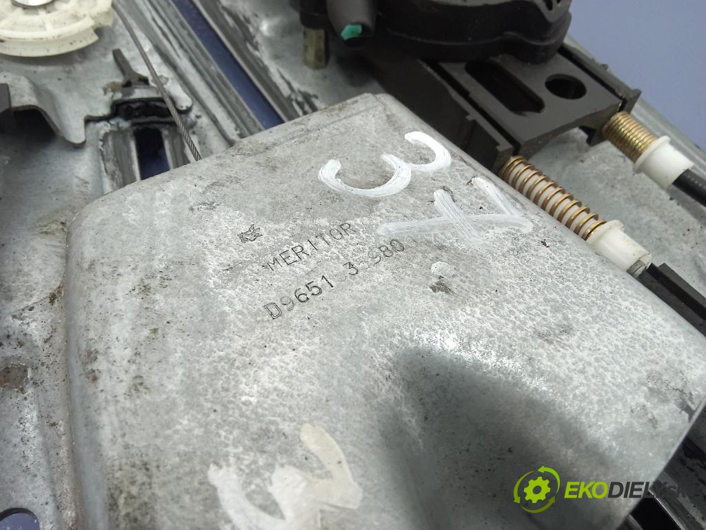Peugeot 307 2004 mechanizmus okna Okná: zad v pravo: 9651535980